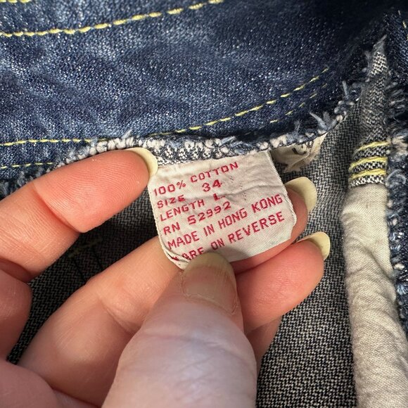 Vintage Jordache J-50 Jeans 80s High Rise Straight Leg Made in USA 34 - Picture 6 of 12